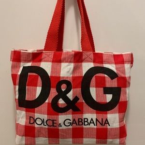 Dolce & Gabbana Promo Bag Red And White Checkered